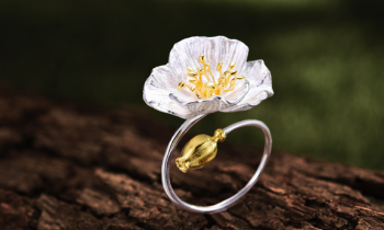 ANILLO DE AMAPOLA Este anillo maravilloso lo puedes usar en cualquiera de tus dedos